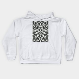 Stylized pattern of a stormy ominous cross Kids Hoodie